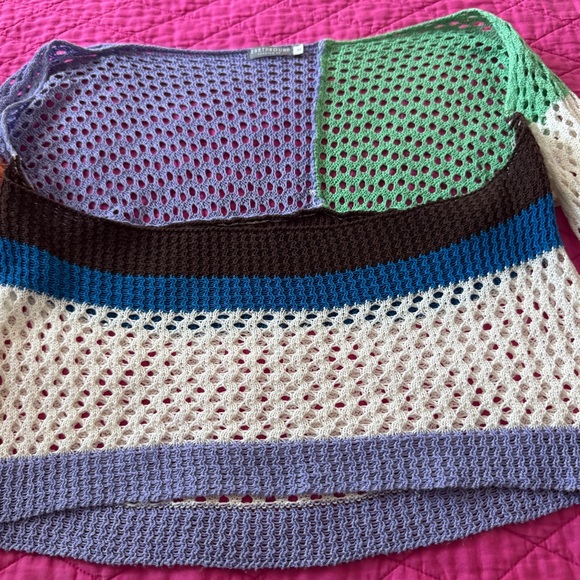 Colorful Patchwork Women's Sweater - Picture 2 of 3